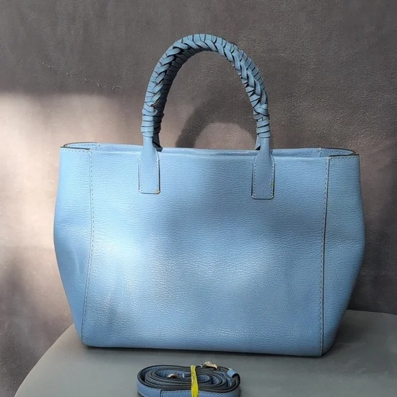 Kate Spade Blue Leather Tote Bag - Picture 2 of 3